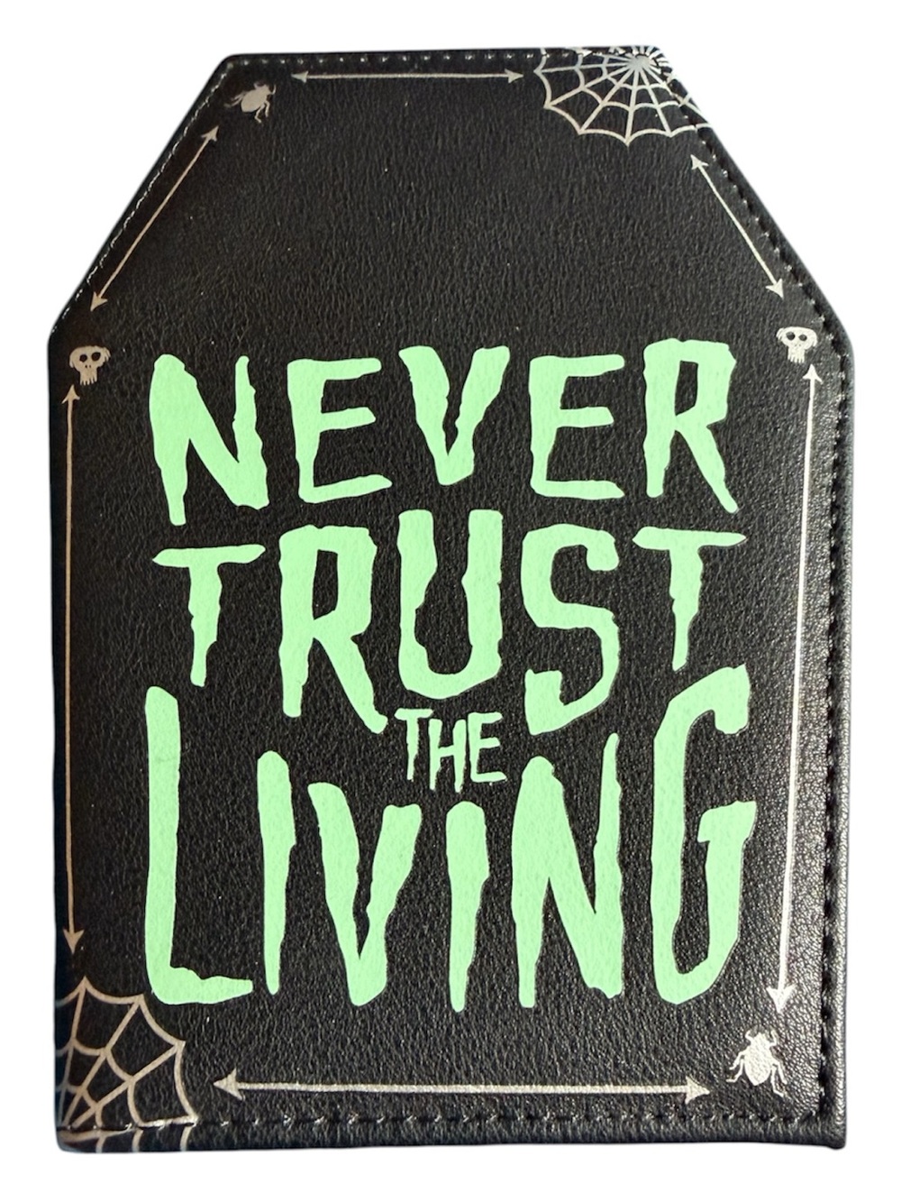 Never Trust The Living Black & Green Credit Card holder - Unbranded